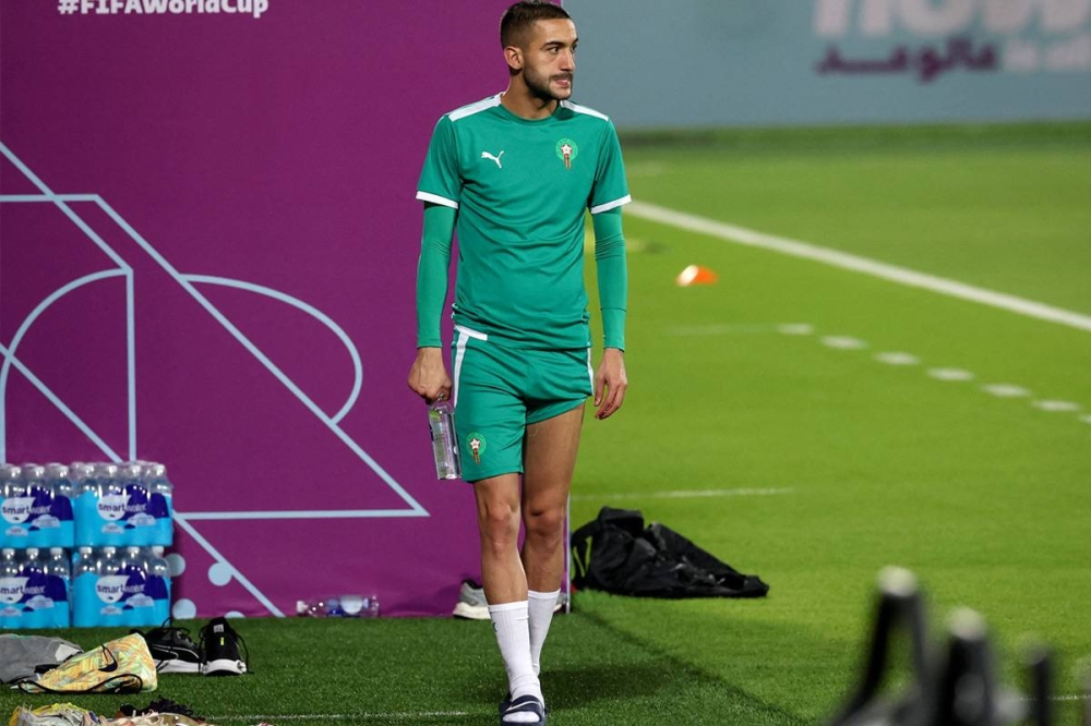 نجم تشلسي الإنكليزي حكيم زياش 