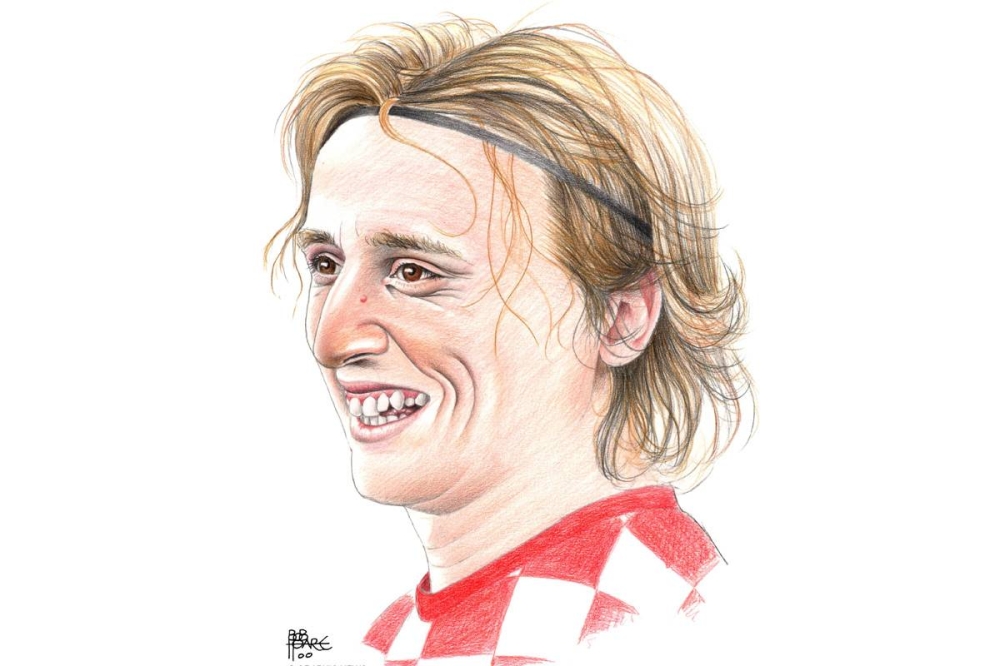 لاعب الوسط الدولي لوكا مودريتش 