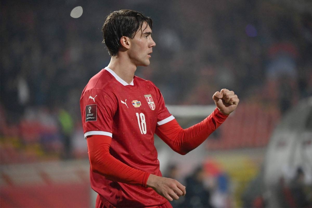 مهاجم يوفنتوس الإيطالي دوشان فلاهوفيتش