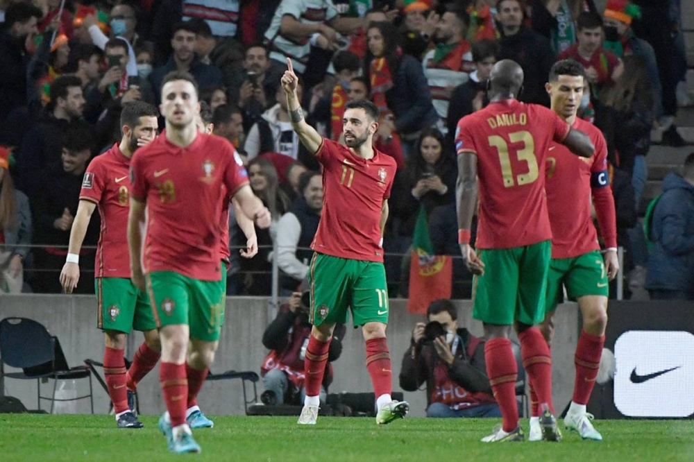 برونو فرنانديش خلال مباراة سابقة