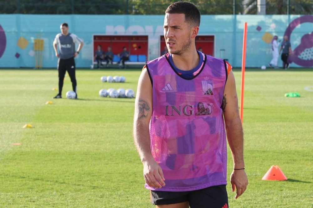 قائد المنتخب البلجيكي إيدين هازارد 