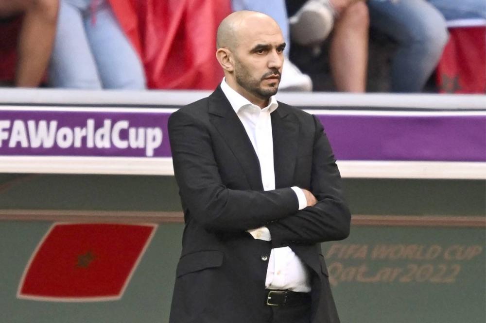 مدرب المنتخب المغربي وليد الركراكي 