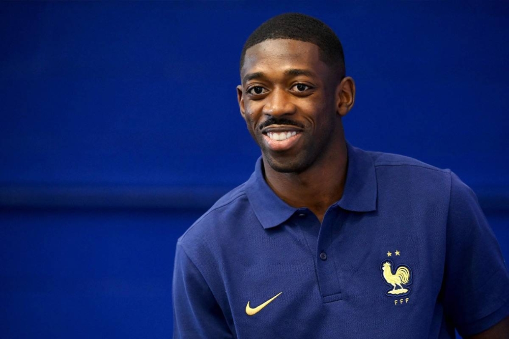 جناح منتخب فرنسا عثمان ديمبيلي