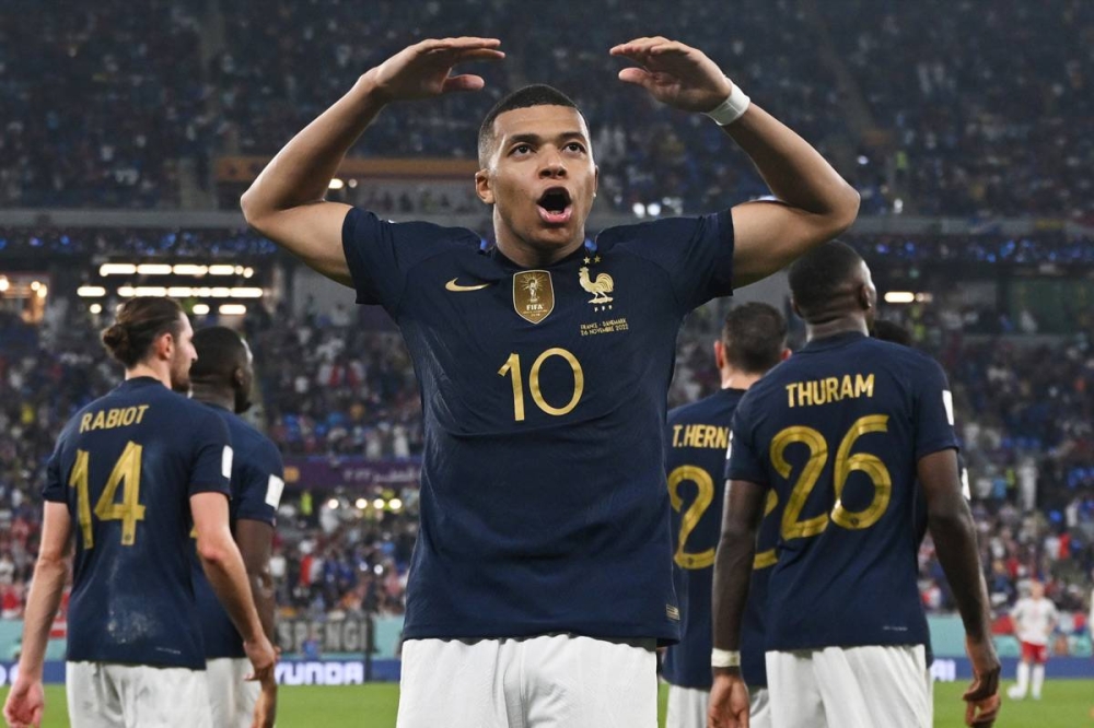 كيليان مبابي مهاجم المنتخب الفرنسي 