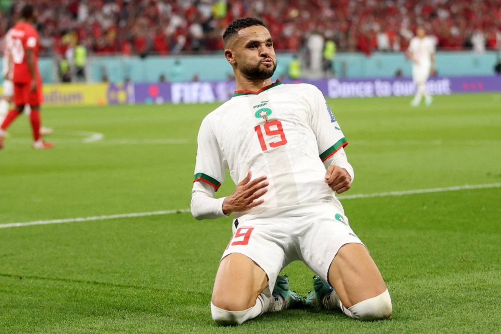 قلب هجوم المنتخب المغربي يوسف النصيري 