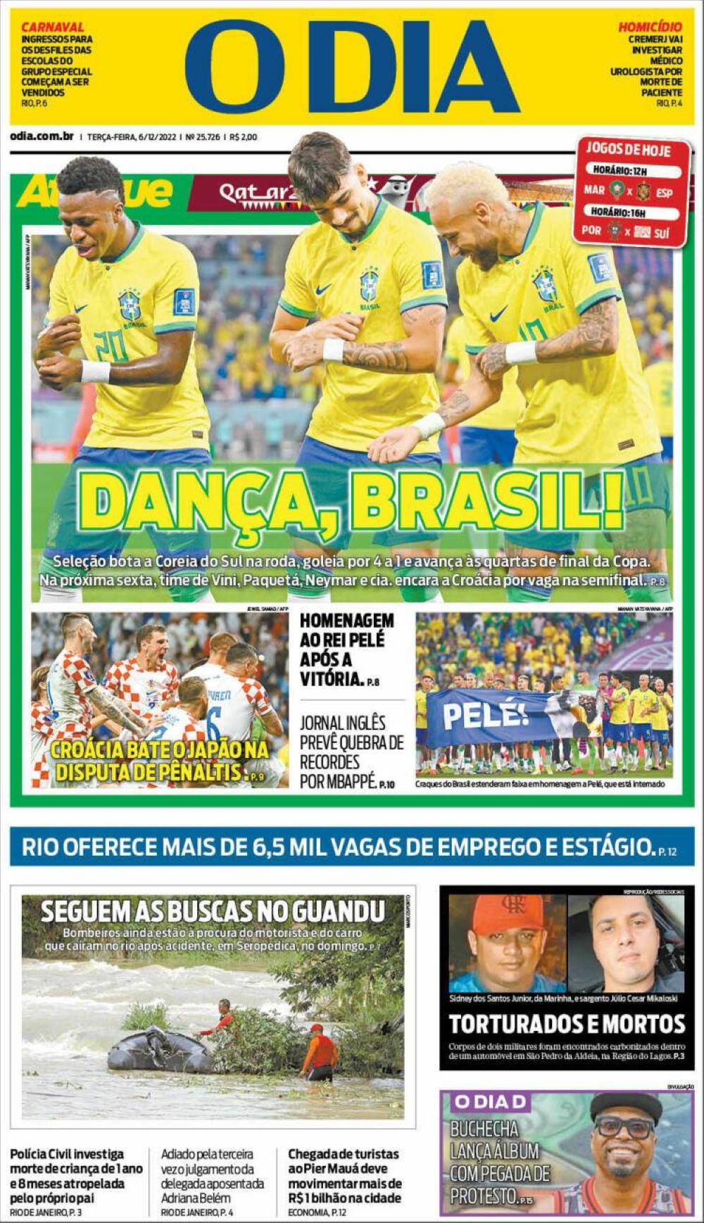 غلاف صحيفة اوديا البرازيلية