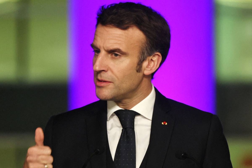 الرئيس الفرنسي إيمانويل ماكرون