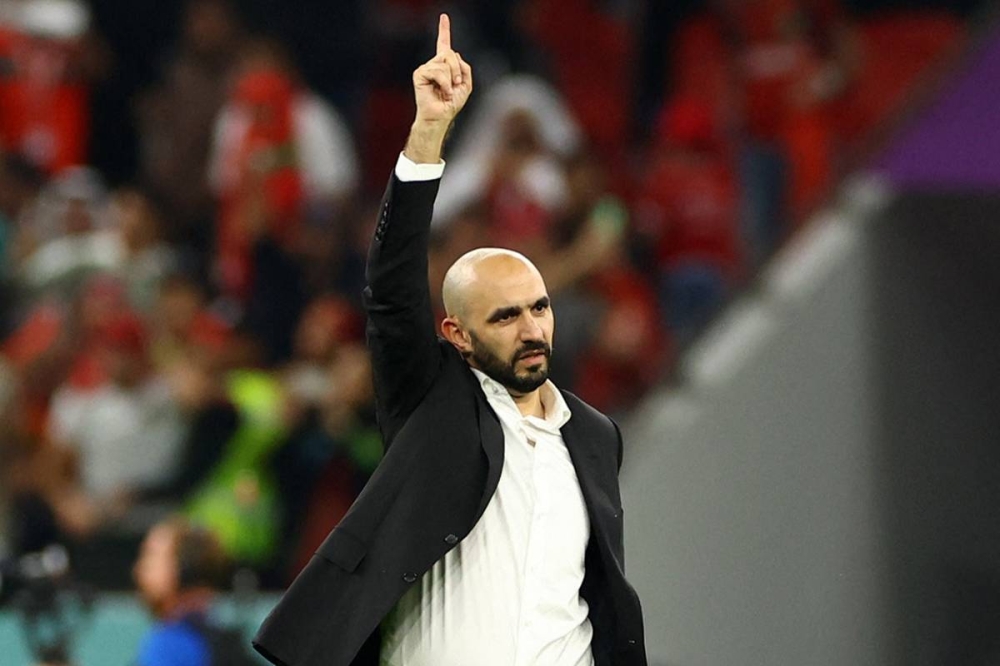 مدرب المنتخب المغربي وليد الركراكي