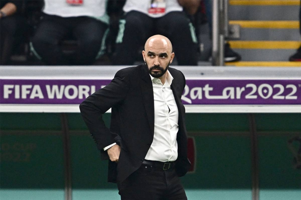 وليد الركراكي مدرب منتخب المغرب