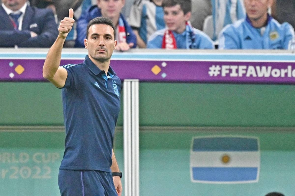 مدرّب المنتخب الأرجنتيني ليونيل سكالوني 