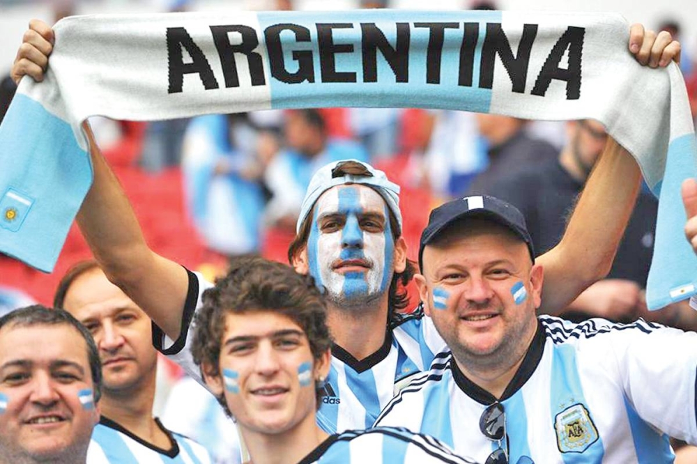 مشجعي المنتخب الأرجنتيني 
