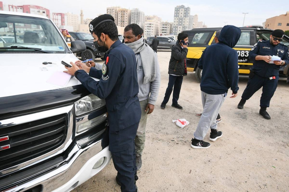 حملة مرورية سابقة في أسواق القرين