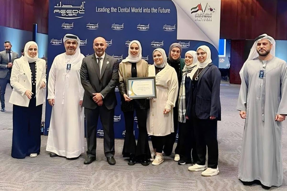 صورة جماعية للفريق الفائز