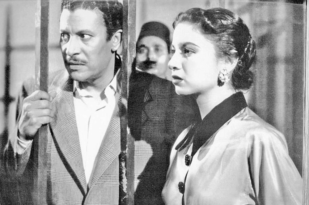 مع فاتن حمامة في أحد الأفلام