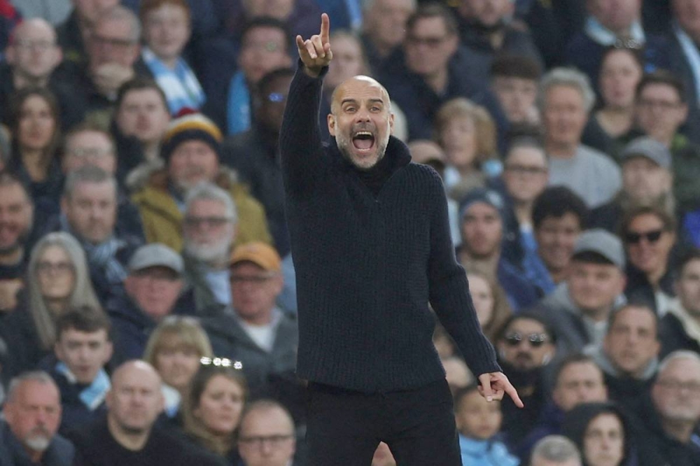 جوسيب غوارديولا المدير الفني لفريق مانشستر سيتي الإنكليزي