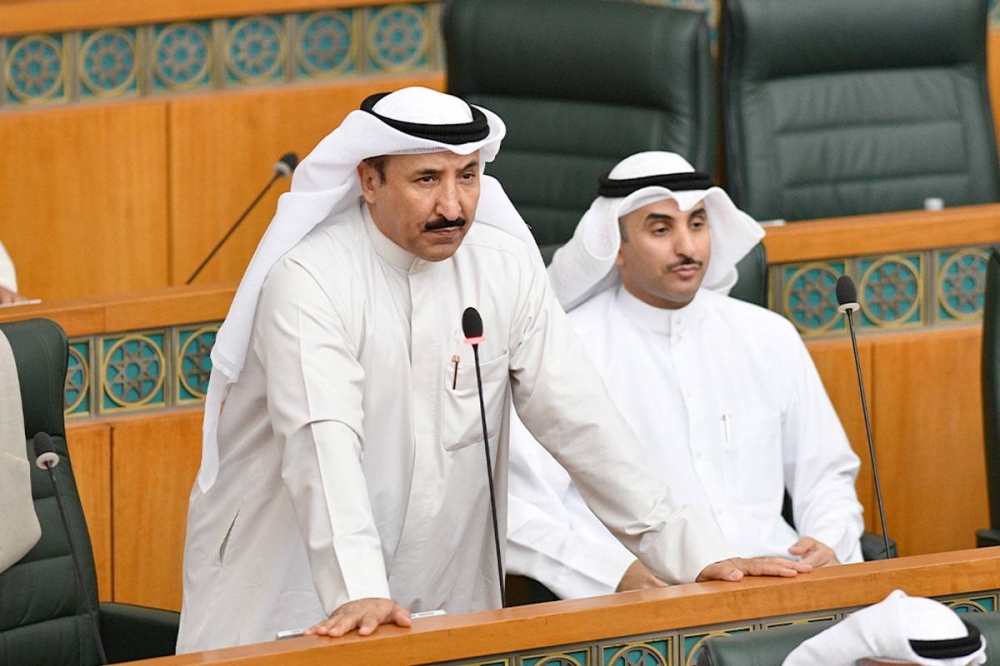 سعد الخنفور وبجانبه خالد الطمار في جلسة سابقة