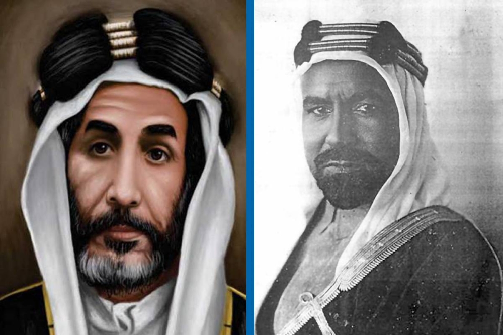 الشيخ أحمد الجابر والتاجر حمد بن عبدالله الصقر 