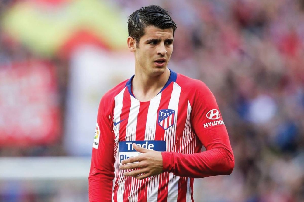 ألفارو موراتا مهاجم أتلتيكو مدريد 