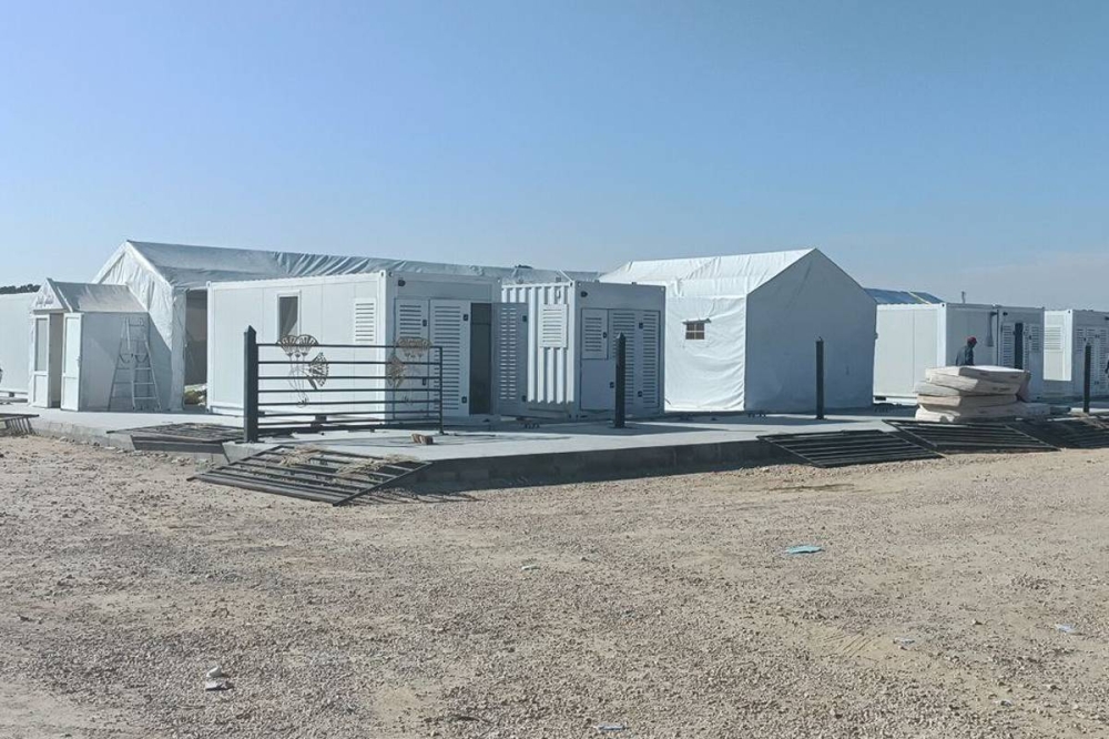 جانب من المستشفى الميداني في الشيخ زويد