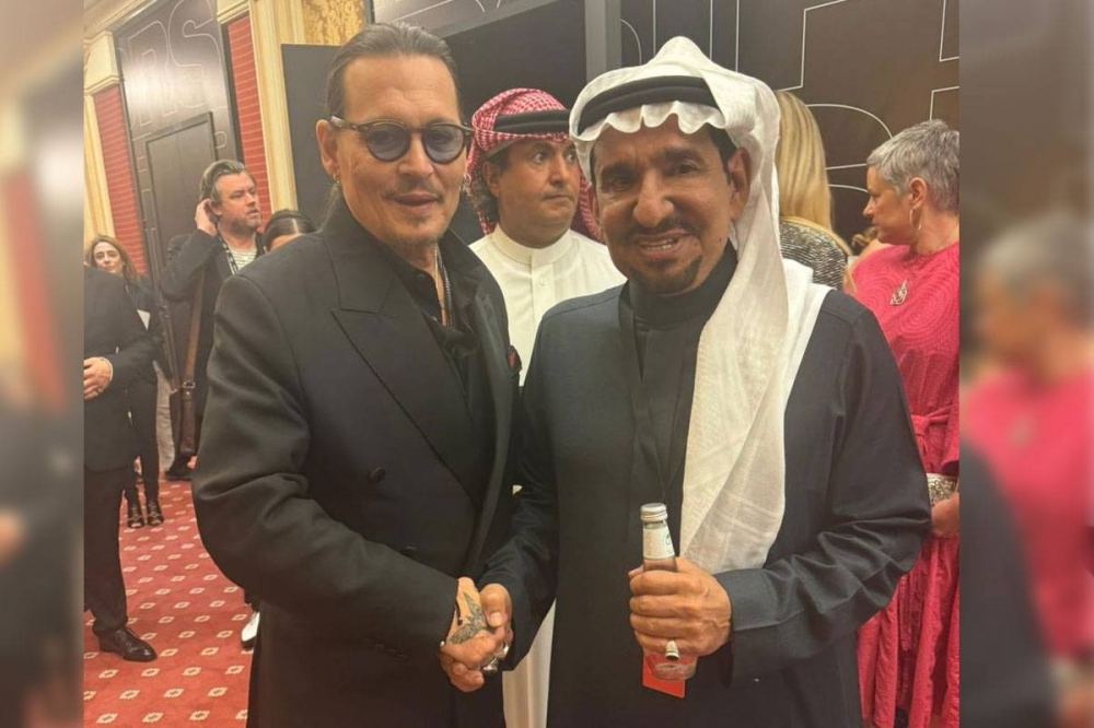 النجمان السدحان مع جوني ديب