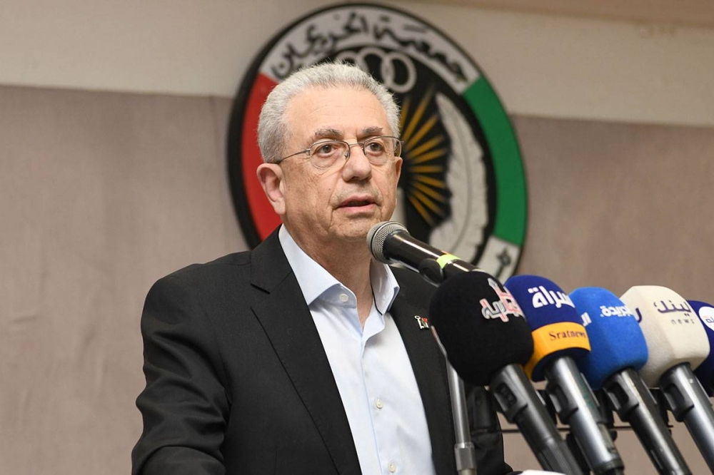  رئيس جمعية الإغاثة الطبية الفلسطينية د. مصطفى البرغوثي متحدثاً