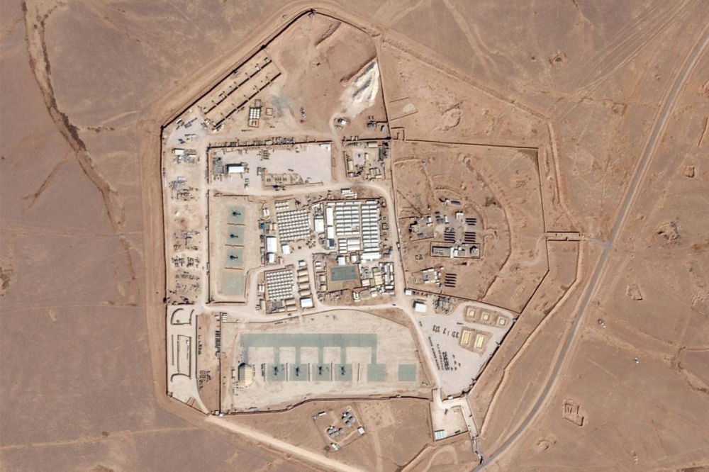 صورة جوية لقاعدة التنف