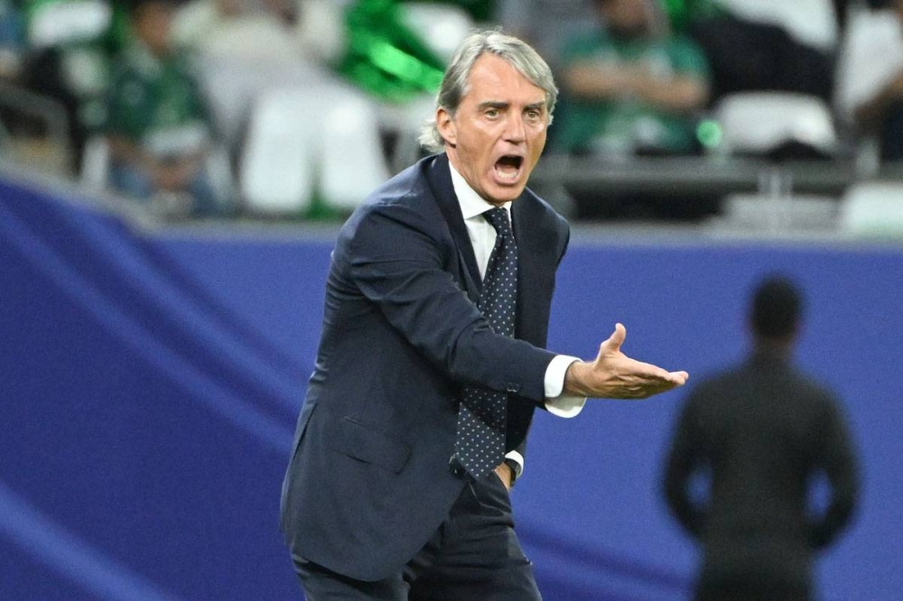 مدرب المنتخب السعودي الإيطالي روبرتو مانشيني