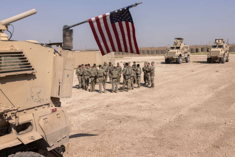 صورة أرشيفية لجنود أميركيين في قاعدة التنف 
