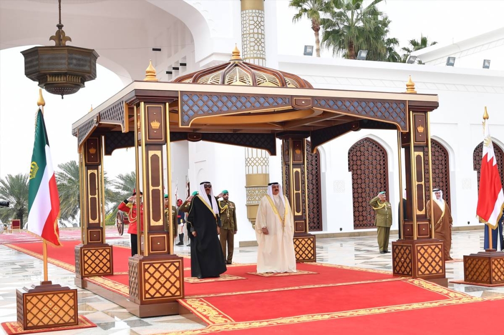 جانب من المراسم الرسمية للاستقبال