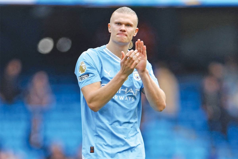 مهاجم مانشستر سيتي  النرويجي إرلينغ هالاند 