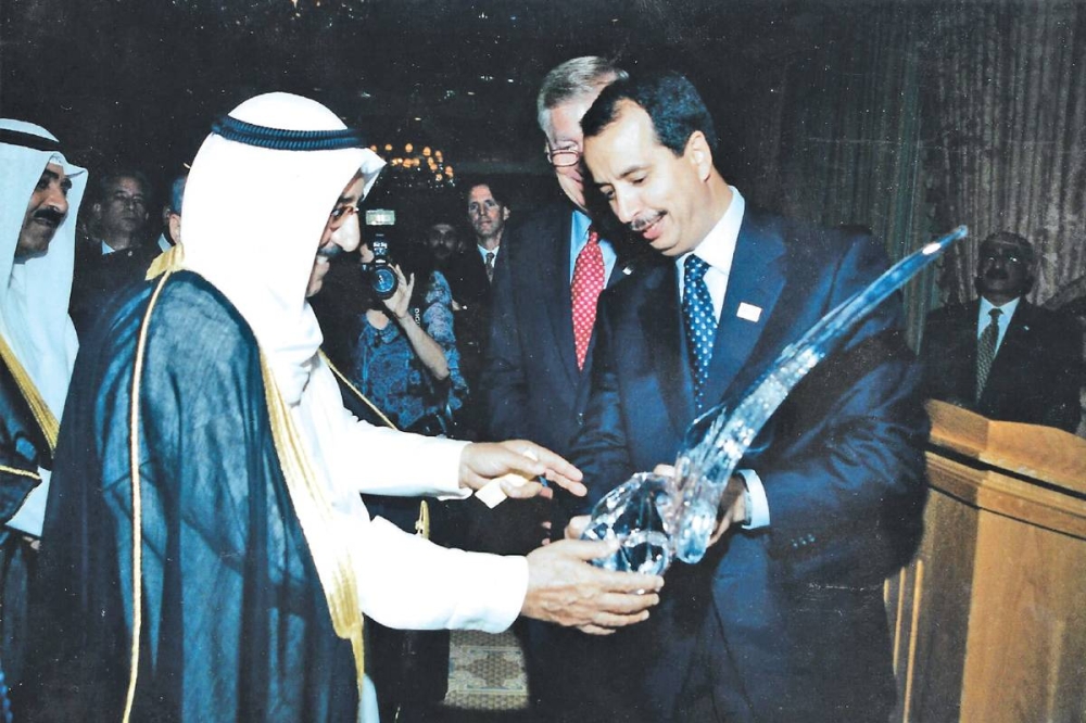 حفل الإعلان عن تأسيس الجمعية الكويتية الأميركية في واشنطن بحضور الأمير الراحل الشيخ صباح الأحمد 2007/9/3