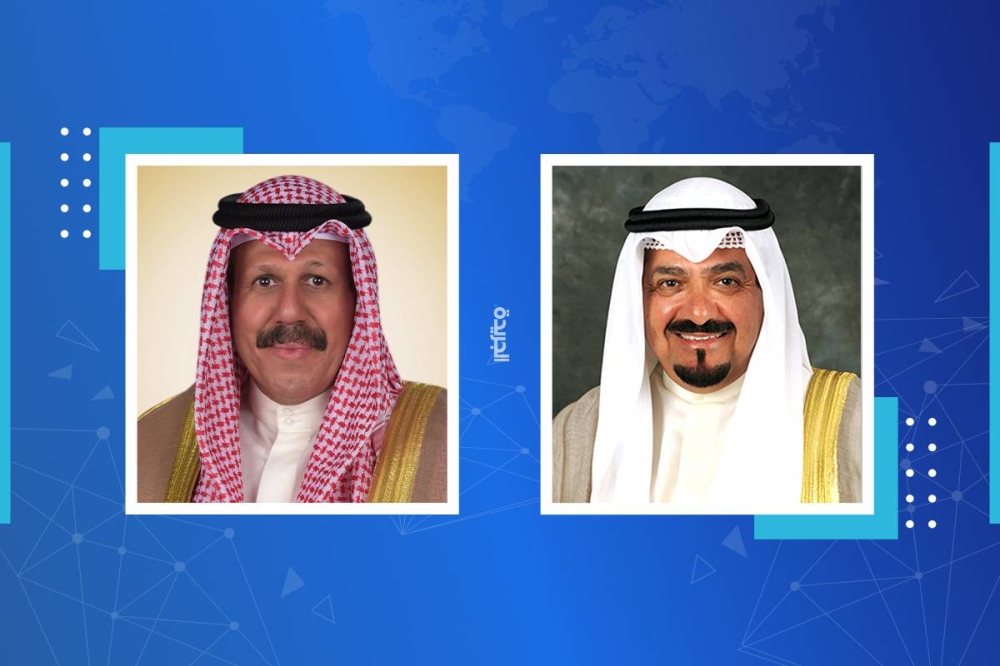 سمو الشيخ أحمد العبدالله رئيس مجلس الوزراء ونائب رئيس الحرس الوطني الشيخ فيصل النواف