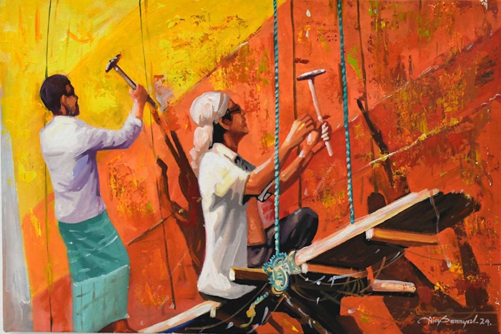 من الأعمال المعروضة