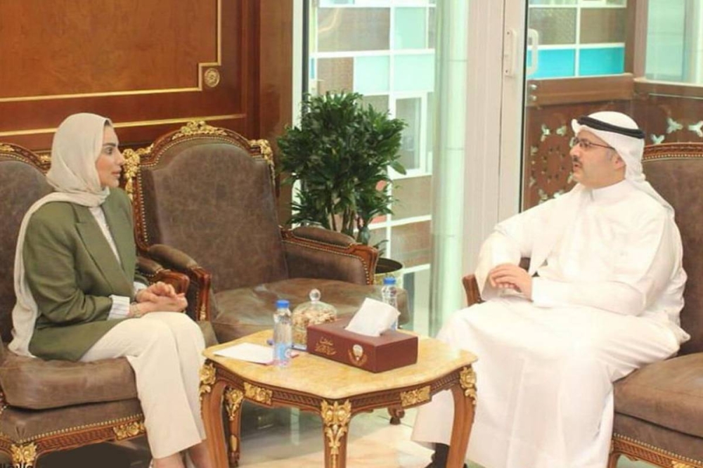 الحويلة والمالك خلال اللقاء 