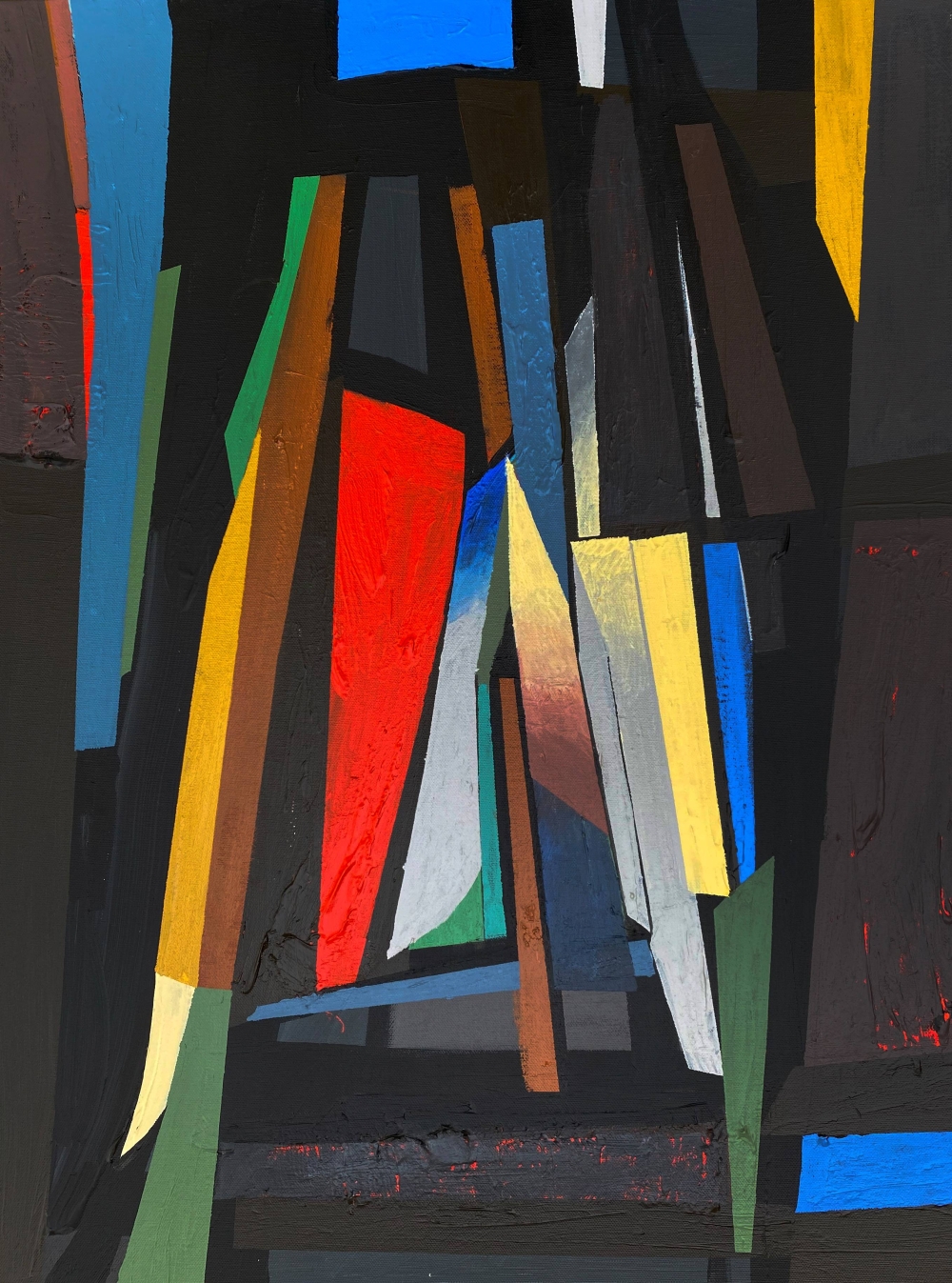 من لوحات الفنانة