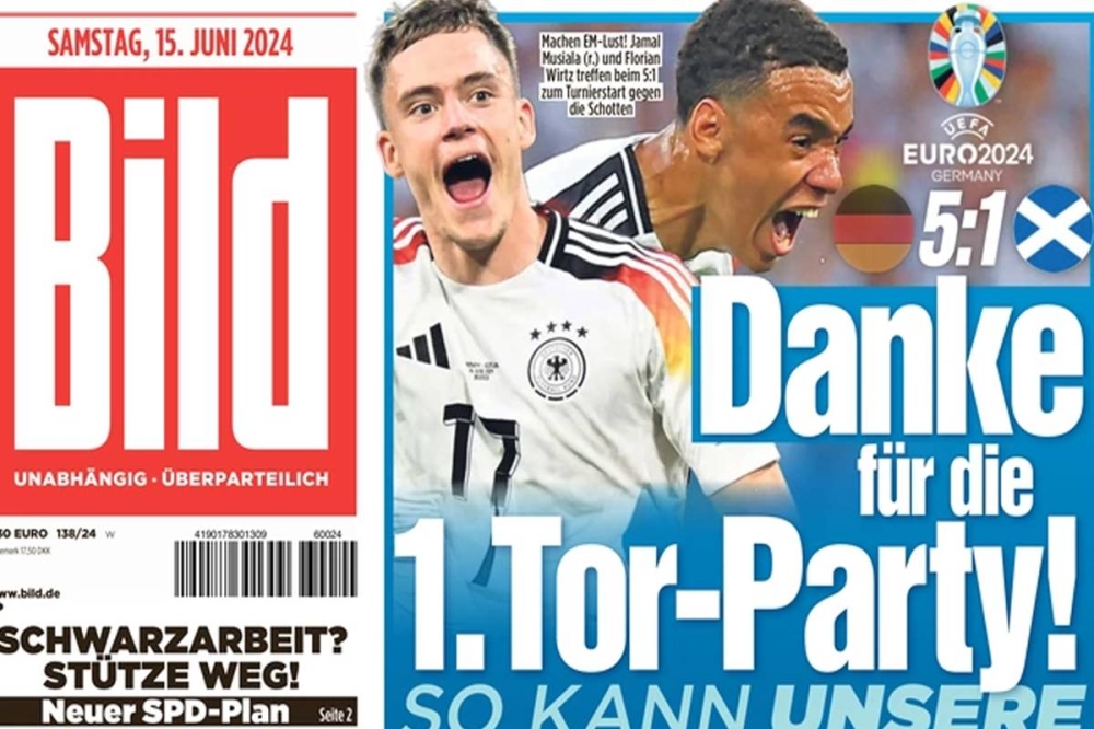 غلاف صحيفة بيلد