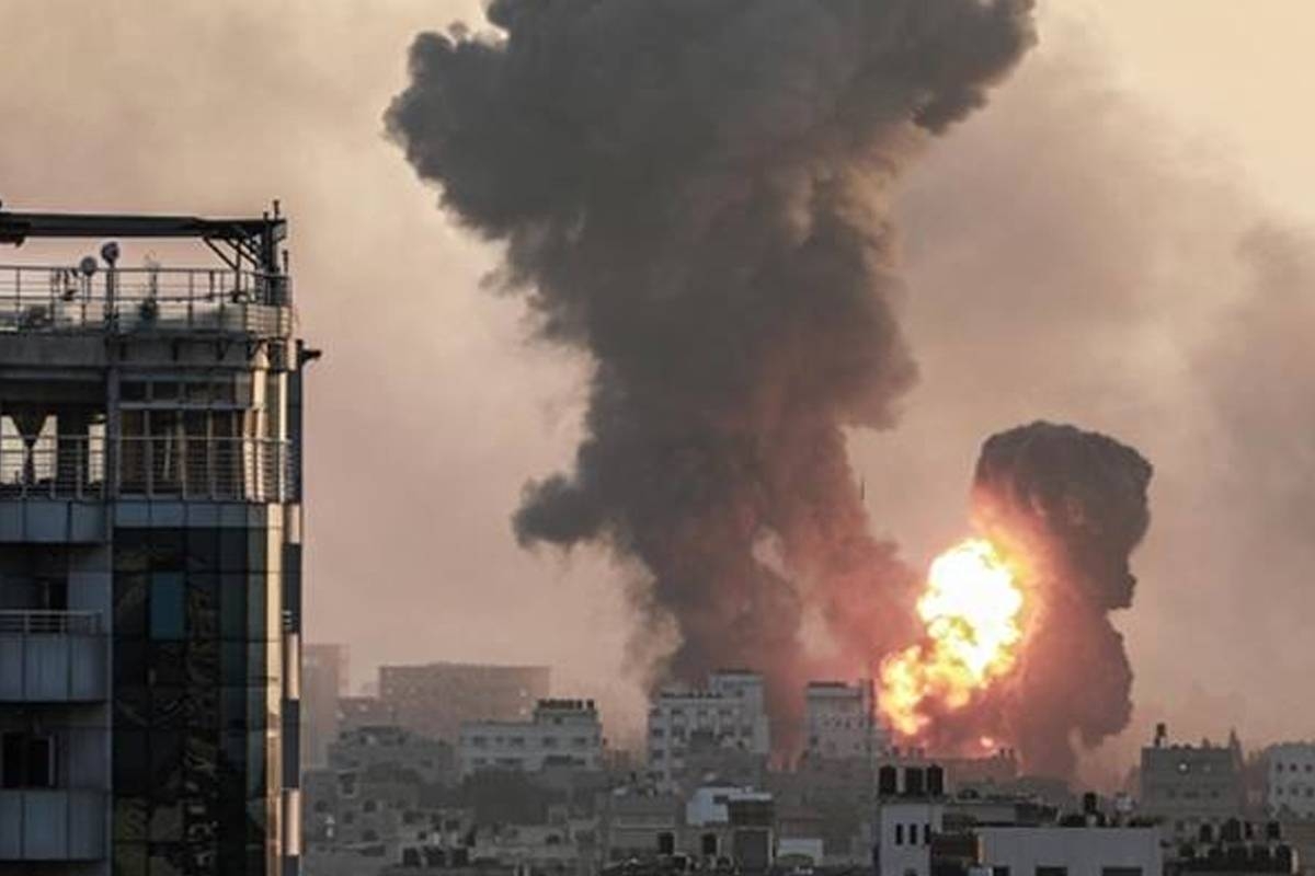 قصف اسرائيلي لغزة - من الأرشيف