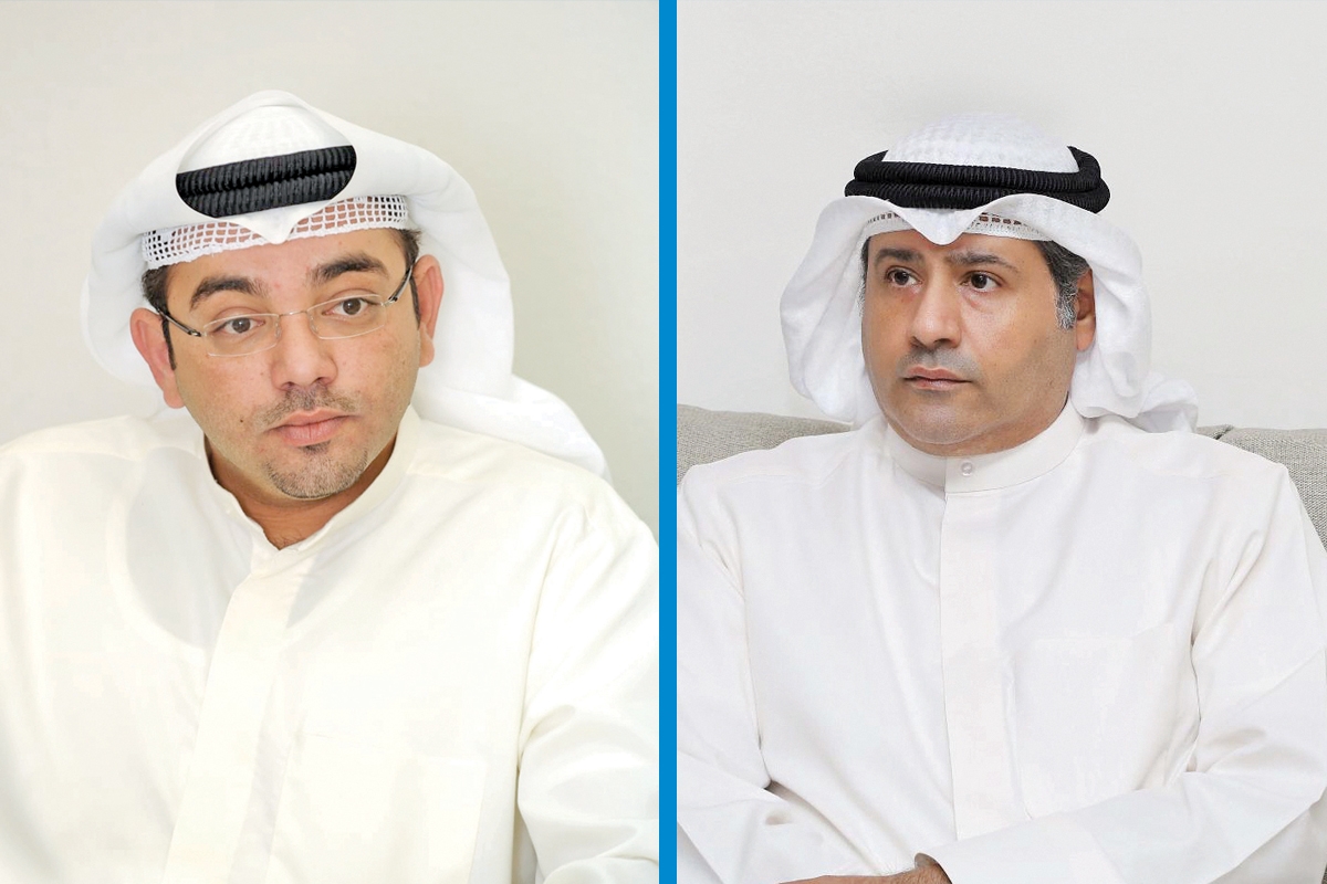 رئيس تحرير جريدة «الجريدة» ناصر العتيبي - رئيس تحرير جريدة «الأنباء» يوسف المرزوق