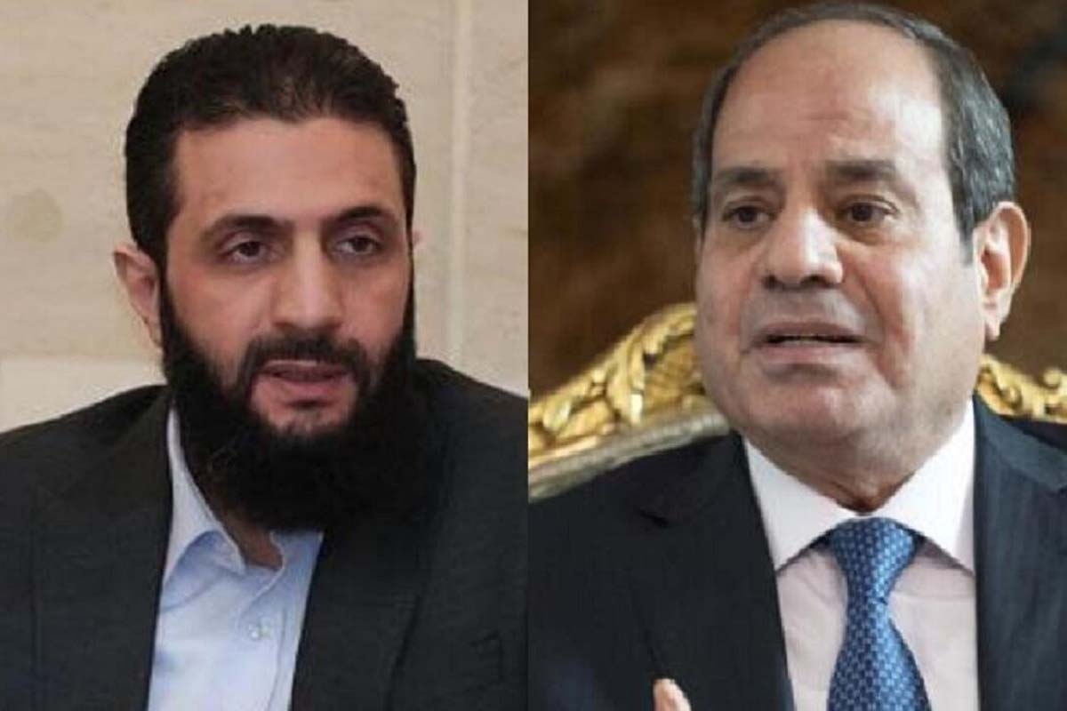 الرئيس المصري عبدالفتاح السيسي والرئيس السوري أحمد الشرع