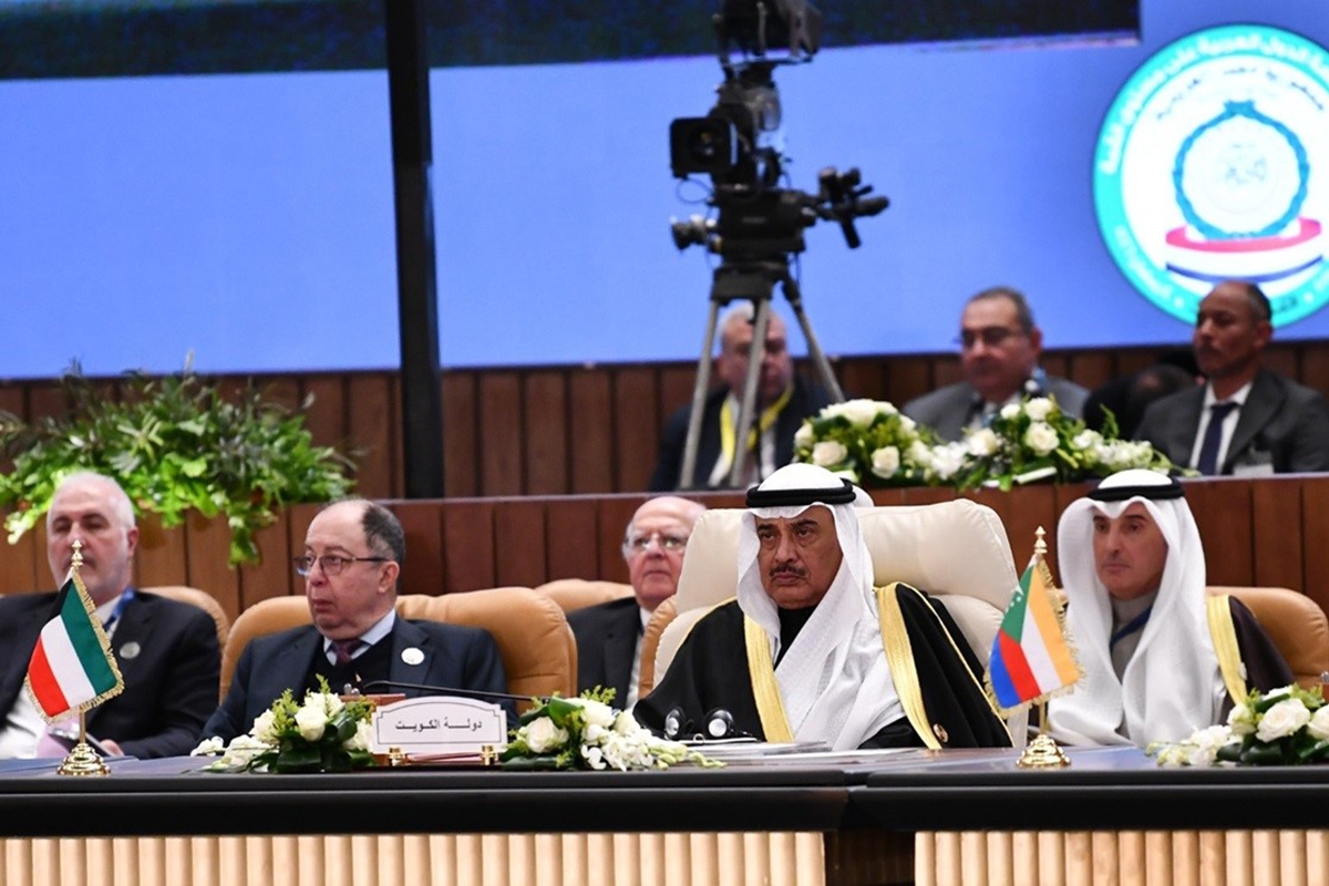 ممثل الأمير يلقي كلمة الكويت أمام القمة العربية