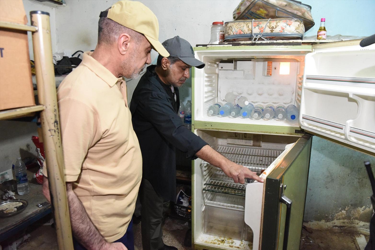 خلال حملة التفتيش على المنازل المخالفة