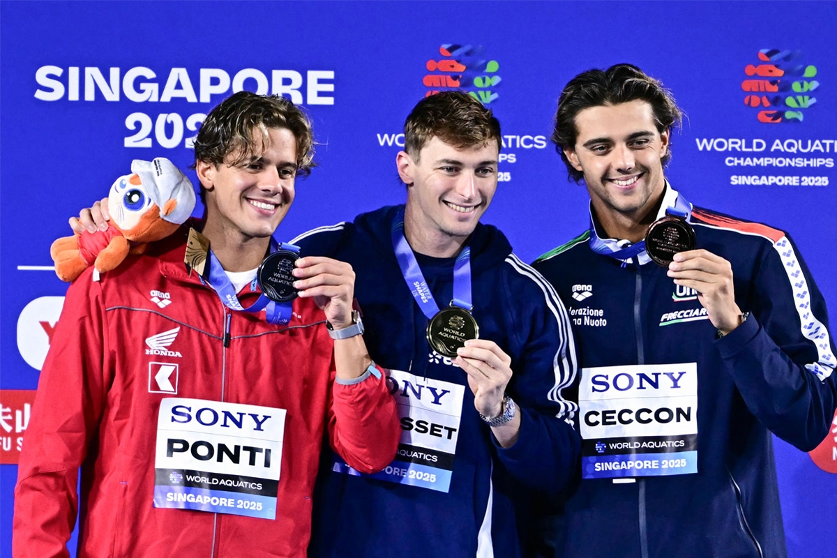 المتوجون في سباق 50 متراً «فراشة»