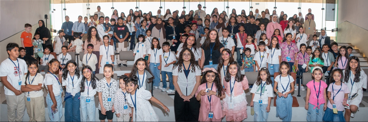 صورة جماعية للأطفال المشاركين