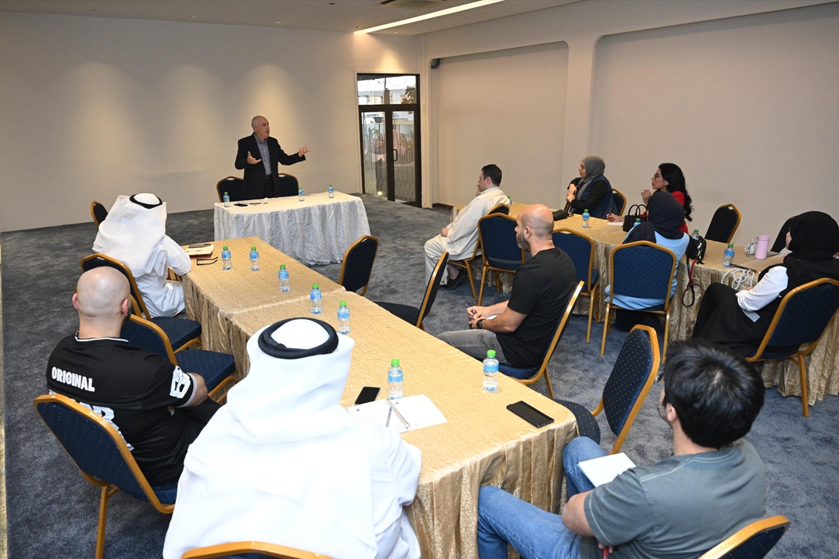 جانب من ورشة مقامة على هامش المهرجان 