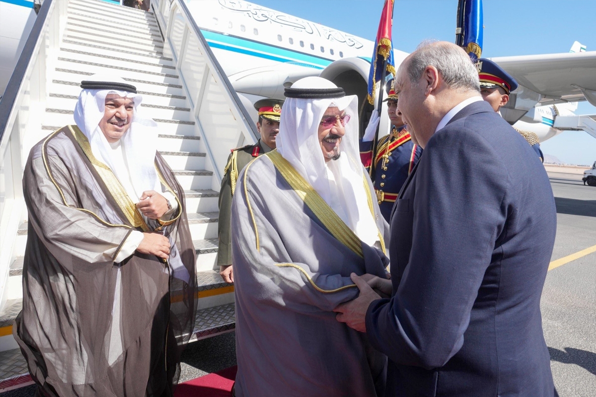 العبدالله لدى وصوله إلى مصر