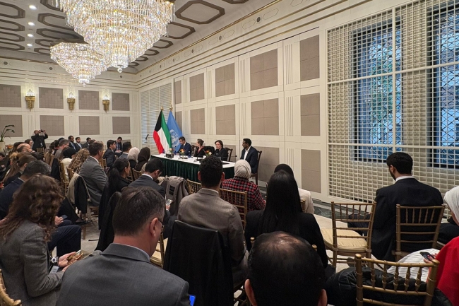 الكويت تطالب بضمان توفير الحماية لمقدمي الخدمات الأساسية في أماكن النزاع