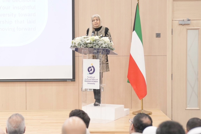 الأحمد: تعزيز مكانة جامعة عبدالله السالم علمياً وبحثياً