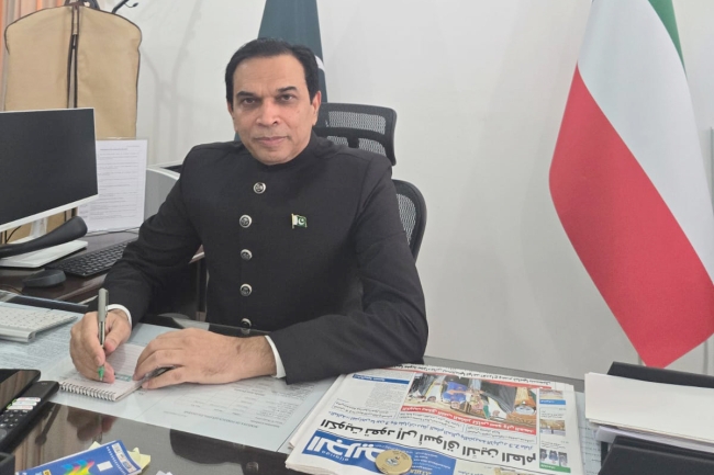 سفير باكستان لـ «الجريدة»: نقترح إنشاء ممر رقمي لتعزيز التعاون السيبراني مع الكويت