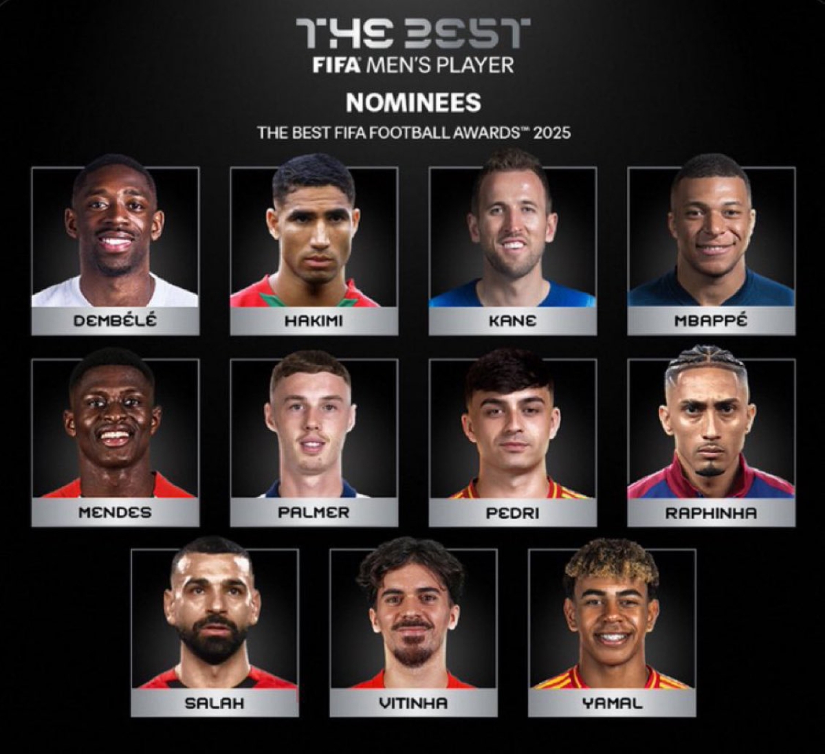 المشاركون في حفل الاتحاد الدولي لكرة القدم لتسليم جوائز الأفضل «ذا بيست»