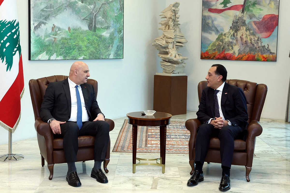 الرئيس اللبناني: نعوّل على الدور السياسي الرئيسي لمصر في المنطقة 